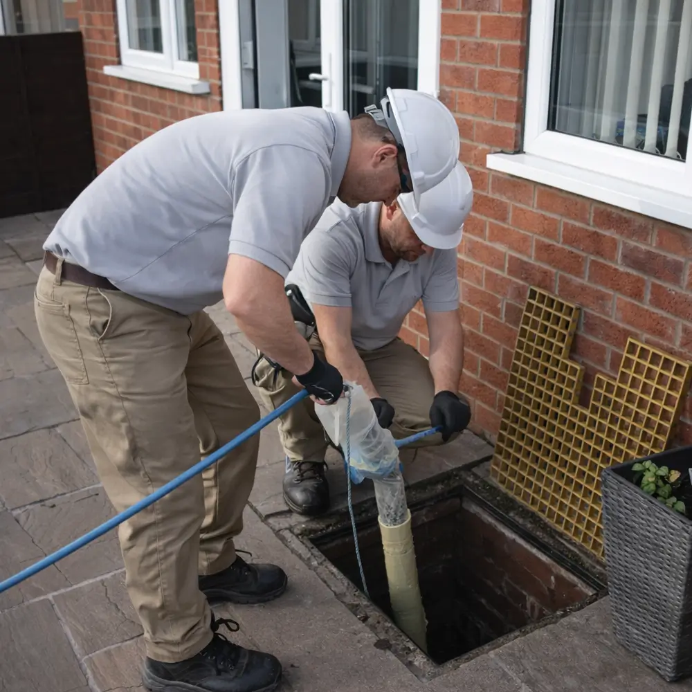 Blocked drain repair service in Kemsing